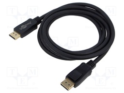 Cable; DisplayPort 2.0,HDCP 2.2; DisplayPort plug,both sides