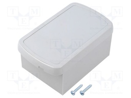 Enclosure: specialist; X: 66mm; Y: 108mm; Z: 46mm; ABS; grey