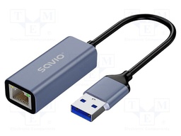 USB to Ethernet adapter; USB 3.1 Gen 1; PnP; grey; 0.18m