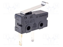 Microswitch SNAP ACTION; with lever with roller simulation