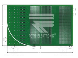 Board: universal; double sided,prototyping; W: 100mm; L: 160mm