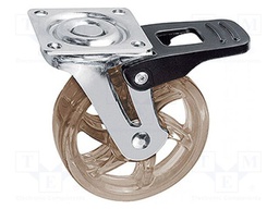 Furniture wheel; Ø: 75mm; with locking