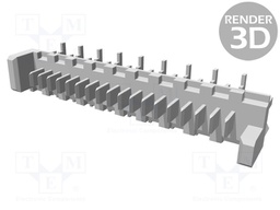 Socket; wire-board; male; PIN: 18; 1.27mm; SMT; PicoFlex; 2.4A; 250V