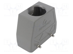 Enclosure: for HDC connectors; size D16B; for cable; straight