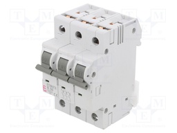 Circuit breaker; 230/400VAC; Poles: 3; DIN; Charact: B; 6kA; IP20