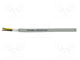 Wire: servo drive; TOPFLEX®611-PUR; 4G1,5mm2; PUR; grey; stranded