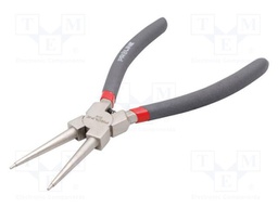 Pliers; for circlip; internal; Pliers len: 175mm; straight