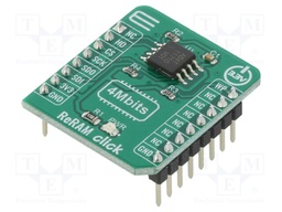 Click board; ReRam memory; SPI; MB85AS4MT; mikroBUS connector