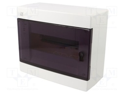 Enclosure: for modular components; IP40; white; No.of mod: 8
