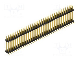 Connector: pin strips; pin header; male; PIN: 72; 2mm; SMT; 2x36