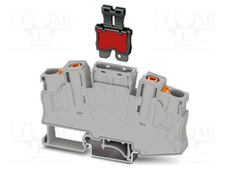 Splice terminal: rail; 32A; 1kV; push-in; PA; L: 63.1mm; 0.5÷10mm2