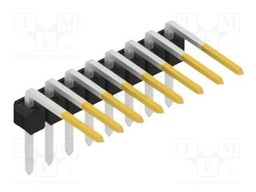 Connector: pin strips; pin header; male; PIN: 8; 2.54mm; THT; 1x8