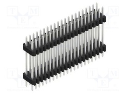 Connector: pin strips; pin header; male; PIN: 42; 1.27mm; THT; 2x21