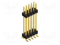 Connector: pin strips; pin header; male; PIN: 10; 2.54mm; SMT; 2x5