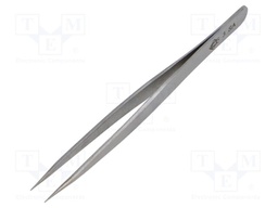 Tweezers; 120mm; for precision works; Blade tip shape: sharp