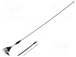 Antenna; mast; 0.76m; AM,FM; with amplifier; 1.3m; 12VDC