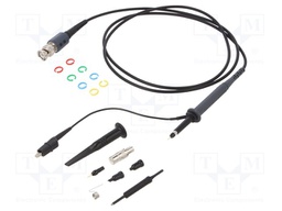 Probe: for oscilloscope; ≤500MHz; Attenuator: 10: 1; 1.2m; BNC plug