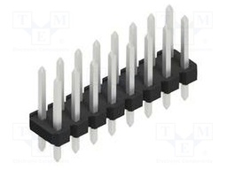 Connector: pin strips; pin header; male; PIN: 16; 2.54mm; THT; 2x8