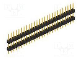 Connector: pin strips; pin header; male; PIN: 26; 2.54mm; THT; 1x26