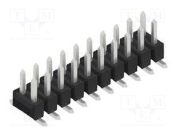 Connector: pin strips; pin header; male; PIN: 20; 2.54mm; SMT; 2x10