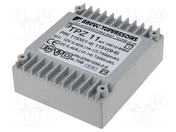 Transformer: mains; 11VA; 115VAC; 12V; 12V; 458mA; Mounting: PCB