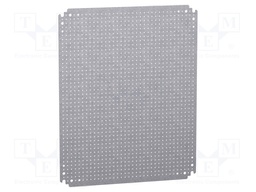 Mounting plate; microperforated