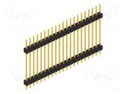 Connector: pin strips; pin header; male; PIN: 21; 2.54mm; THT; 1x21
