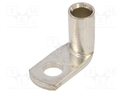 Tip: ring tube; M10; 50mm2; crimped; for cable; angled 90°; tinned