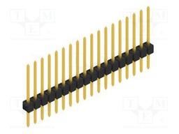 Connector: pin strips; pin header; male; PIN: 18; 2.54mm; THT; 1x18