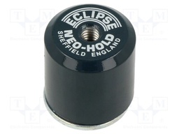 Magnet: permanent; NdFeB; 25N; Ø: 25.4mm; H: 25mm; aluminium
