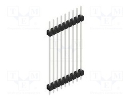 Connector: pin strips; pin header; male; PIN: 9; 2.54mm; THT; 1x9