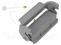 Protection cover; Han; size 16A; with latch; metal; Pitch: 66x16mm