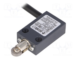 Limit switch; pusher with parallel roller; NO + NC; 10A; lead 5m