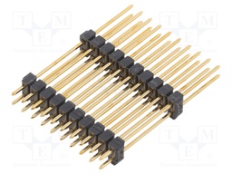 Pin header; pin strips; male; PIN: 20; straight; 2.54mm; THT; 2x10