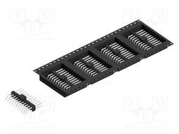 Connector: pin strips; pin header; male; PIN: 22; 2.54mm; SMT; 2x11