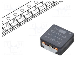 Inductor: wire; SMD; 15uH; 2.5A; 99.2mΩ; 6.4x6x3mm; ±20%; -55÷155°C