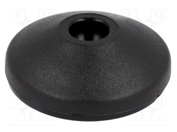 Foot; Base dia: 39mm; polyamide; H: 12.4mm; Mount.hole diam: 10mm