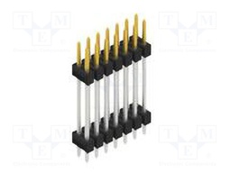 Connector: pin strips; pin header; male; PIN: 14; 2.54mm; THT; 2x7