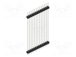 Connector: pin strips; pin header; male; PIN: 13; 2.54mm; THT; 1x13