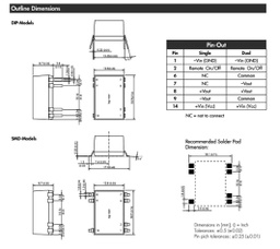 Converter: DC/DC; 2W; Uin: 4.5÷18V; Uout: 5VDC; Iout: 400mA; SMD; 4.5g