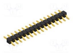Connector: pin strips; pin header; male; PIN: 16; 2.54mm; SMT; 1x16
