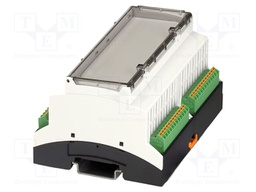 Enclosure: for DIN rail mounting; Y: 89.7mm; X: 107.6mm; Z: 60.7mm