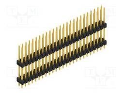 Connector: pin strips; pin header; male; PIN: 50; 2.54mm; THT; 2x25