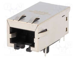 Socket; RJ45; PIN: 8; shielded,with isolation transformer,PoE