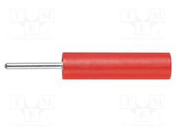Socket; 4mm banana; 20A; 1kV; 38mm; red; nickel plated; -25÷80°C