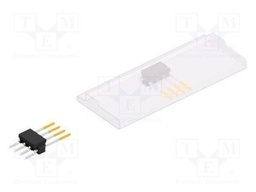 Connector: pin strips; pin header; male; PIN: 4; 2.54mm; SMT; 1x4