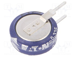 Capacitor: electrolytic; supercapacitor; 330mF; 5.5VDC; ESR: 50Ω