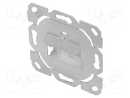 Wall socket; Keystone,angled; white; Number of ports: 2; ABS