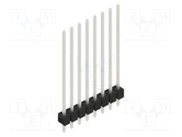 Connector: pin strips; pin header; male; PIN: 8; 2.54mm; THT; 1x8