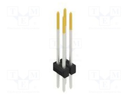 Connector: pin strips; pin header; male; PIN: 4; 2.54mm; THT; 2x2